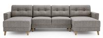 Kampinė sofa - lova Polak Meble Fray Plus Malmo, rusva sp., 154 x 316 cm x 89 cm