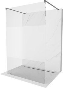 Dušo sienelė Mexen Kioto Walk-in, 130 cm x 200 cm, brushed gun gray sp./grūdintas