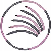 Vingrošanas riņķi SportVida, 100 cm, 1.2 kg, pelēka krās./violeta krās.