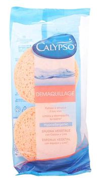 Спонж для очищения лица Calypso Natural, 8 см, 8 см x 0.9 см, 2 шт.