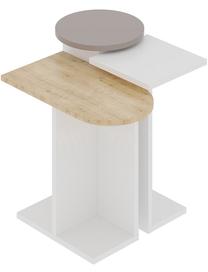 Kavos staliukas Kalune Design Mund, ąžuolo sp./balta sp./šviesiai ruda sp., 13 cm x 51 cm x 46 cm