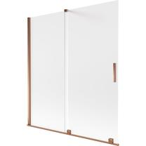 Dušas siena Mexen Velar, 150 cm x 150 cm, zeltrozā krās./caurspīdīga krās./matēta faktūra
