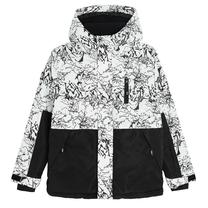 Ziemas jaka, klasisks ar siltinājumu, zēniem Cool Club COB2712173, balta krās./melna krās., 98 cm