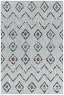 Kilimas lauko terasoms Ayyildiz Bahama Boho 5152, pilka sp./įvairių spalvų, 200 cm x 140 cm