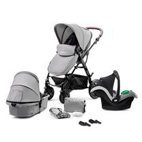 Универсальная коляска KinderKraft Moov 3in1 + Mink Pro KSMOOV00GRY300I, серый цв.