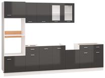 Virtuvės baldų komplektas VLX 7 Piece Set, pilka sp., 3.05 m
