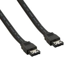 Laidas 4World E-SATA, E-SATA, 0.8 m, juoda sp.