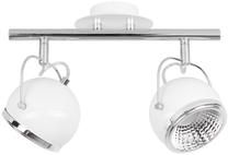 Valgusti kohtvalgusti Britop Ball, GU10, 2 x 6 W, valge v./kroom v. / valge v.