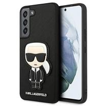 Telefona vāciņš Karl Lagerfeld Saffiano Ikonik Karl`s Patch, melna krās., Samsung