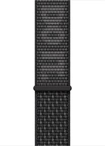 Ремешок Apple, 45mm Nike Sport Loop, черный цв.
