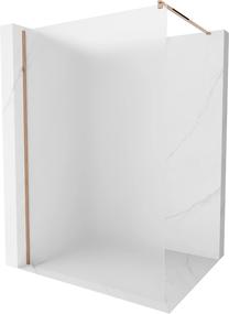 Dušo sienelė Mexen Kioto Walk-In, 110 cm x 200 cm, rausvojo aukso sp./grūdintas