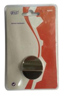 Durų atrama James Hardware DS084, 1.7 cm, Ø 3.9 cm, plastikas/guma/plienas, chromo sp.