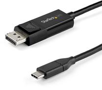 Adapteris StarTech USB-C to DisplayPort 1.4 CDP2DP141MBD USB-C, DisplayPort 1.4, 1 m, melna krās.