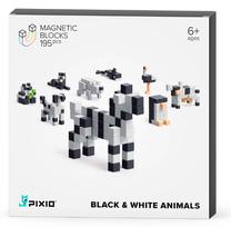 Магнитная игра Pixio Black & White Animals, белый цв./черный цв.