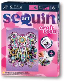 Набор для творчества Kitfix Sequin Art Craft Teen Elephant, многоцветный