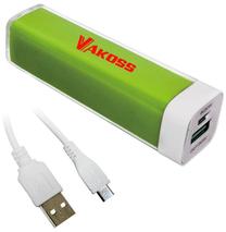 Nešiojamas įkroviklis (Power bank) Vakoss, 2000 mAh, žalia sp.