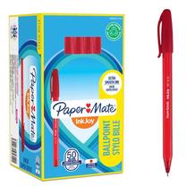 Lodīšu pildspalva Paper Mate InkJoy, sarkana krās., 0.7 mm, 50 gab.