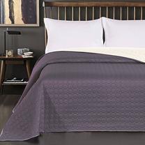 Lovatiesė DecoKing Salice, balta sp./pilka sp., 170 cm x 270 cm