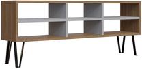 ТВ стол Kalune Design Judd, дубовый цв./белый цв., 120 см x 25 см x 46.6 см