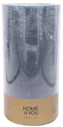 Žvakė, cilindrinė Home4you Candle Pure Grey, 122 h, pilka sp.