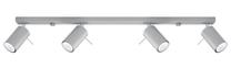 Valgusti lagi Sollux Ring 4L SL.0453, GU10, 4 x 40 W, valge v. / valge v.