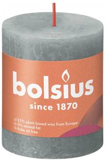 Žvakė, cilindrinė Bolsius Shine Eucalyptus Green, 35 h, 4 vnt., žalia sp.