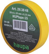Elektriisolatsiooniteip Haupa HUPtape-15, kollane v., 20 m