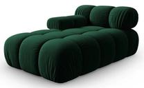 Modulinė sofa Micadoni Home Bellis MIC_CHL_2_F1_BELLIS3, tamsiai žalia sp., kairinė, 157 x 97 cm x 62 cm