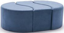 Pufas Hanah Home Alya 825BLC1616, mėlyna sp., 120 cm x 80 cm x 40 cm