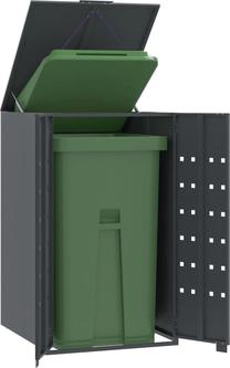 Lauko konteinerių stoginė, 240 l, antracito sp.