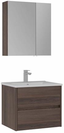 Комплект мебели для ванной комнаты Kalune Design Side, ореховый цв., 45 см x 65 см x 52 см