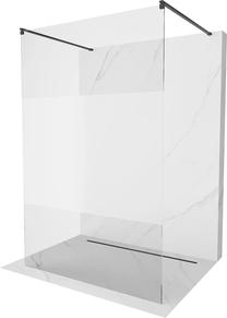 Dušo sienelė Mexen Kioto Walk-in, 110 cm x 200 cm, juoda sp./grūdintas