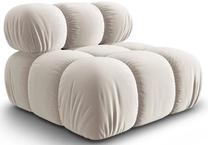 Modulinė sofa Micadoni Home Bellis Armless, smėlio sp., 94 x 94 cm x 63 cm
