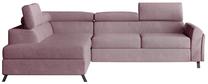 Kampinė sofa Kairos Soro 61, rožinė sp., kairinė, 200 x 265 cm x 95 cm