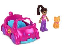 Комплект Mattel Polly Pocket Polly Pocket Car Kitty HMJ80, многоцветный