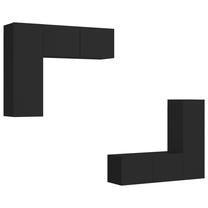 TV galds VLX 3078794, melna krās., 80 cm x 30 cm x 30 cm