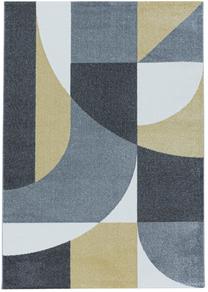 Ковер комнатные Ayyildiz Efor Geometric 3711, желтый цв./серый цв., 170 см x 120 см