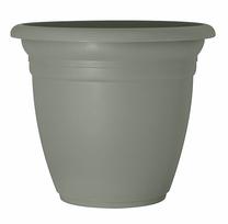 Gėlių vazonas Domoletti TE000030-125, plastikinis, Ø 30 cm, pilka sp.