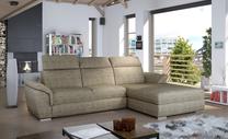 Kampinė sofa Trevisco Berlin 03, šviesiai ruda sp., dešininė, 216 x 272 cm x 100 cm
