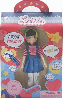 Кукла с аксессуарами Lottie Be Kind, 18 см, синий цв.