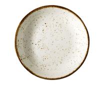 Lėkštė sriubos Kütahya Porselen, Ø 20 cm, ruda sp./balta sp.