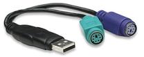 Adapteris Manhattan USB, PS/2 x 2, 0.15 m
