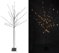 Dekoracija "Medis" su LED apšvietimu, 150 cm, juoda sp.