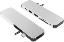 Dokstacija Hyperdrive SOLO 7-in-1 USB-C HUB Silver, sudraba krās.