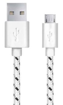 Laidas Esperanza USB 2.0 male, USB - micro, 1 m, balta sp.