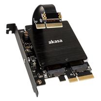 Võrgukaart Akasa Dual M.2 PCI-E RGB LED