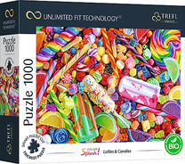 Dėlionė Trefl Color Splash Cubic Gradient Lollies And Candies 10701T, 48 cm x 68.3 cm, 1000 vnt., įvairių spalvų
