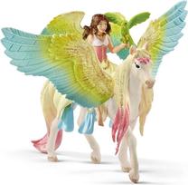 Rinkinys Schleich Fairy Surah With Pegasus 70566, 15 cm, įvairių spalvų