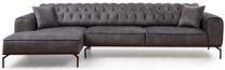 Kampinė sofa Hanah Home Siesta 560ARE1182, antracito sp., kairinė, 310 x 160 cm x 80 cm