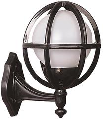 Sieninis lauko šviestuvas Opviq BAP-68080-BSY-M7-OP, 60W, E27, IP65, juoda sp., 24 cm x 33 cm